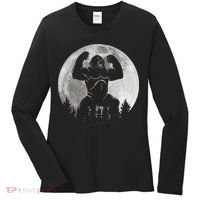 Cool King Kong Monster Full Moon Women's Long Sleeve Shirt thumb 0