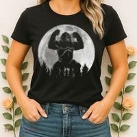 Cool King Kong Monster Full Moon Women's T-Shirt thumb 2