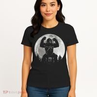 Cool King Kong Monster Full Moon Women's T-Shirt thumb 4