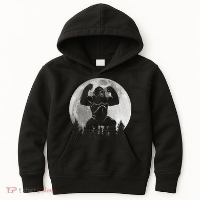 Cool King Kong Monster Full Moon Kids Hoodie