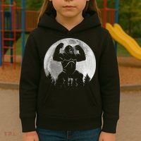 Cool King Kong Monster Full Moon Kids Hoodie thumb 3