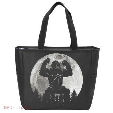 Cool King Kong Monster Full Moon Tote Bag