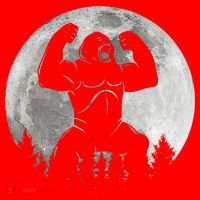 Cool King Kong Monster Full Moon Santa Hat thumb 1
