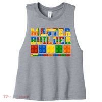 Cool Master Builder Lego Fan Women's Racerback Cropped Tank thumb 0