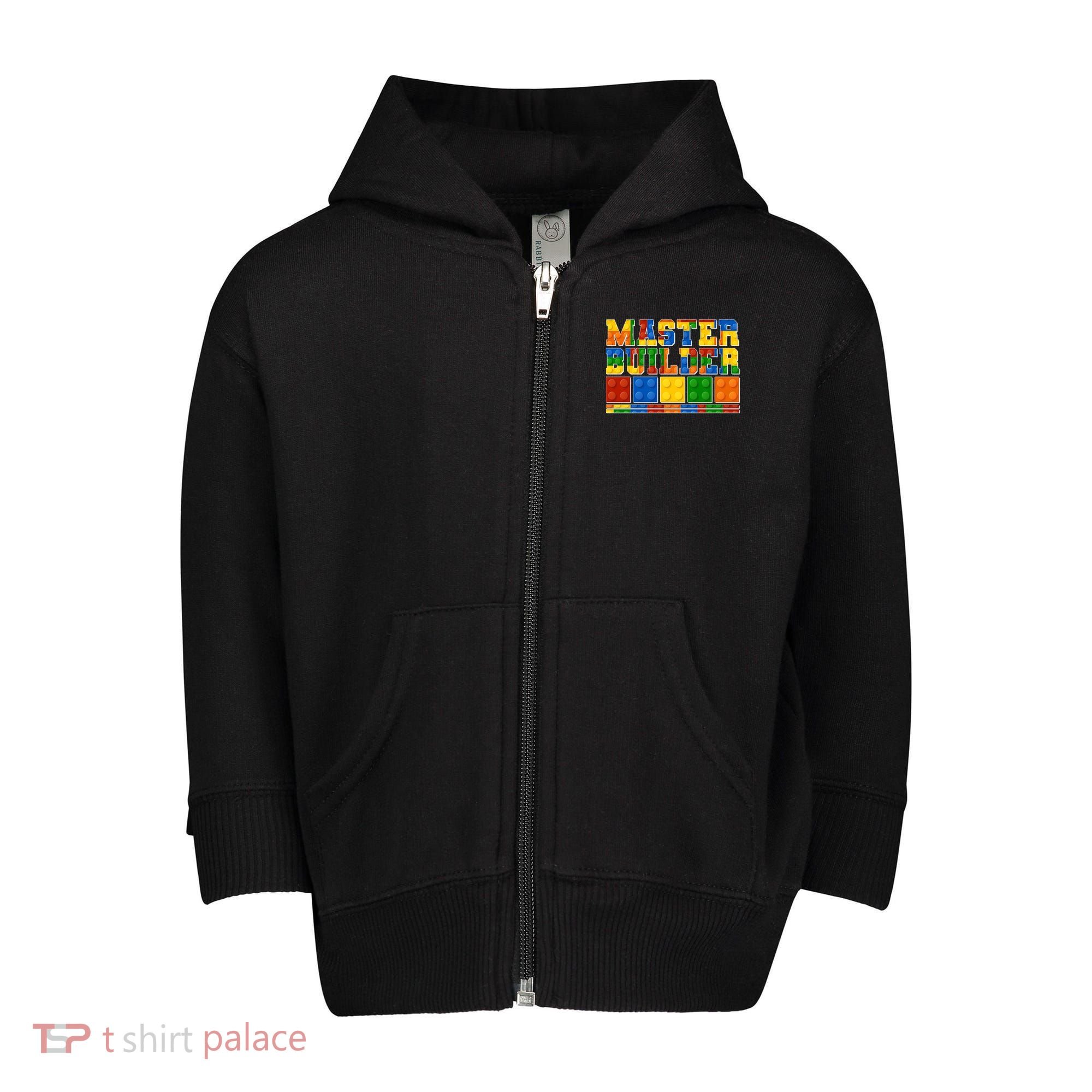Cool Master Builder Lego Fan Toddler Zip Fleece Hoodie