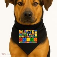 Cool Master Builder Lego Fan USA-Made Doggie Bandana thumb 1