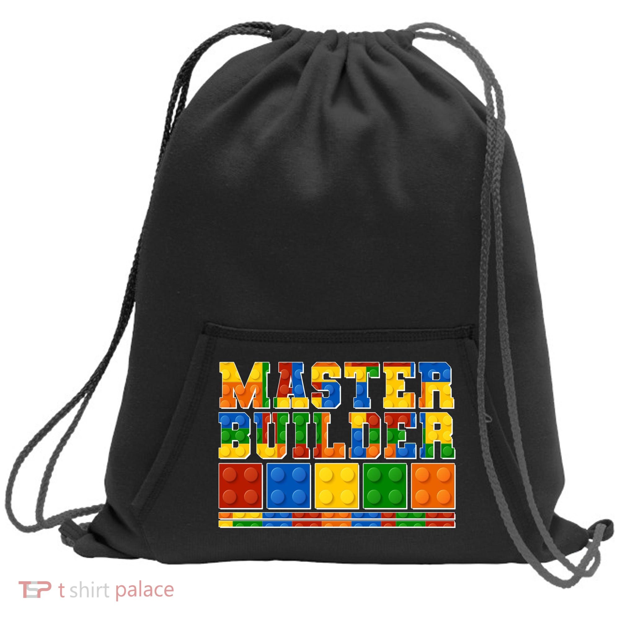 Cool Master Builder Lego Fan Sweatshirt Cinch Pack Bag
