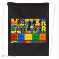 Cool Master Builder Lego Fan Drawstring Bag thumb 0