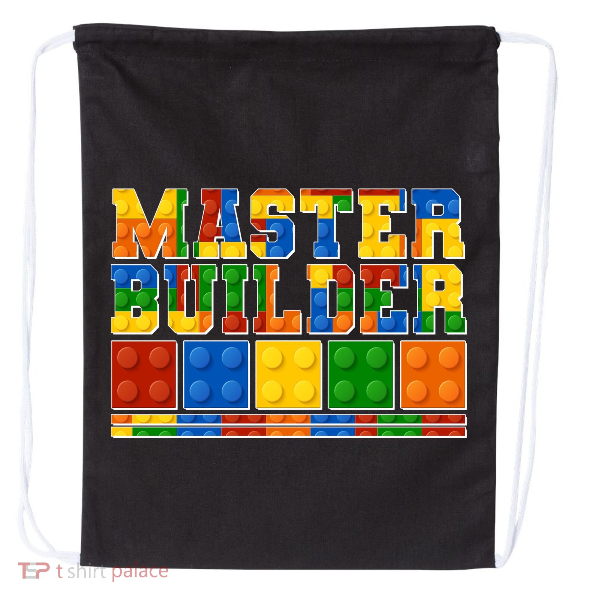 Cool Master Builder Lego Fan Drawstring Bag