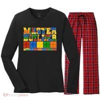 Cool Master Builder Lego Fan Women's Long Sleeve Flannel Pajama Set  thumb 0