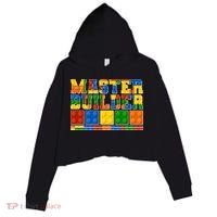 Cool Master Builder Lego Fan Crop Fleece Hoodie thumb 0