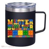Cool Master Builder Lego Fan 12oz Stainless Steel Coffee Mug thumb 0