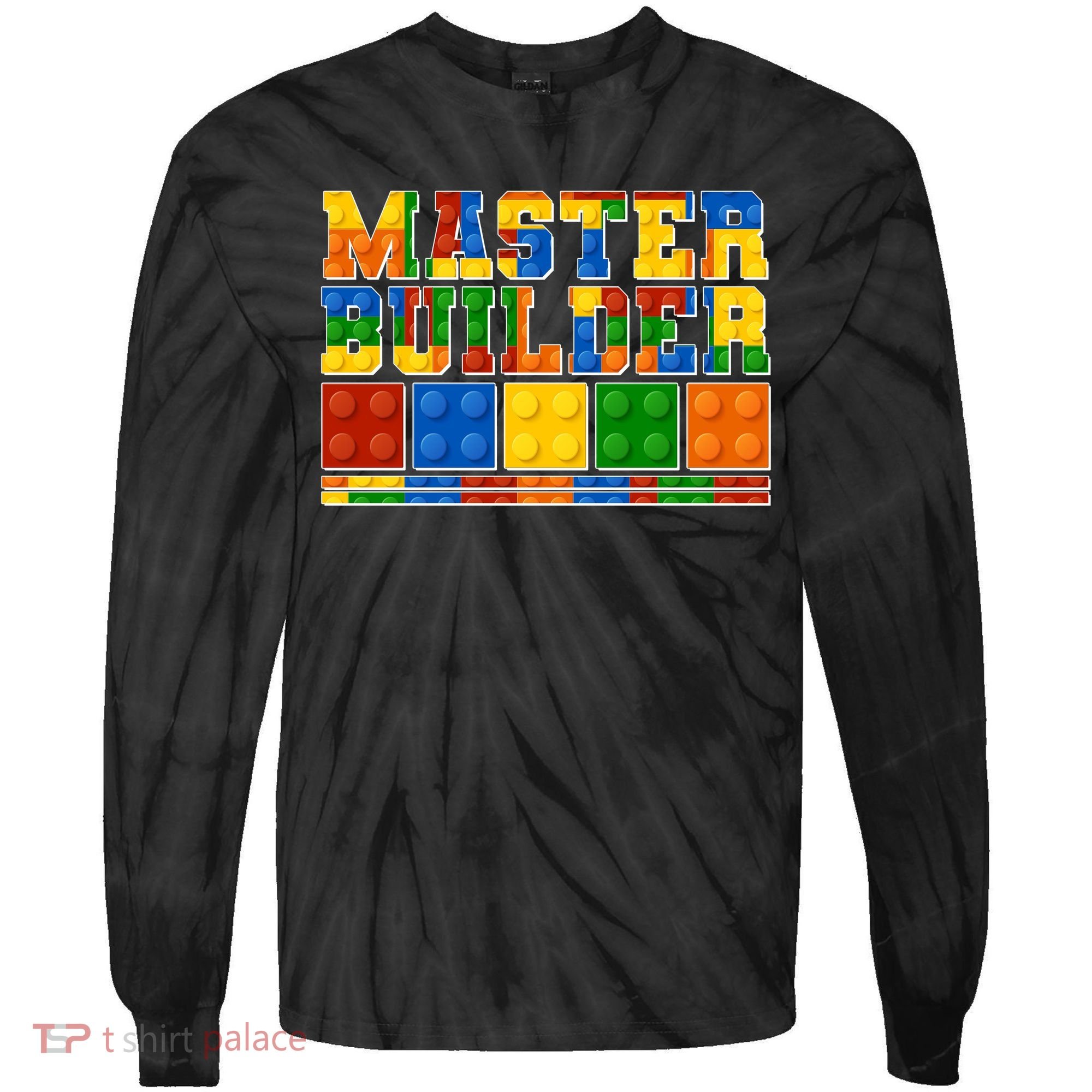 Cool Master Builder Lego Fan Tie-Dye Long Sleeve Shirt