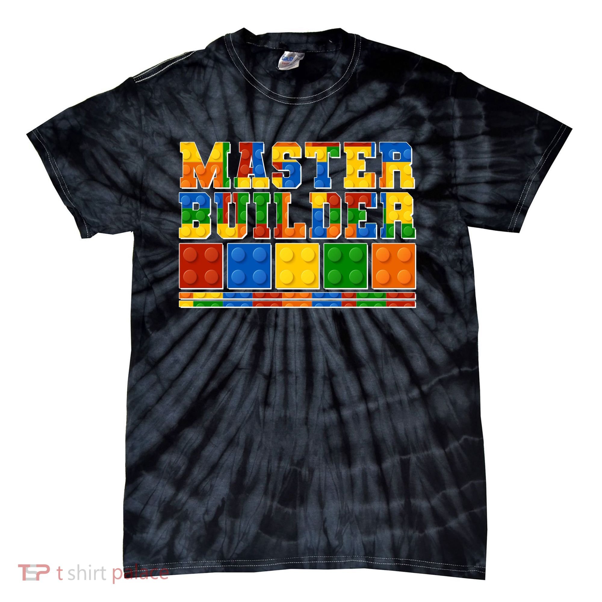 Cool Master Builder Lego Fan Tie-Dye T-Shirt