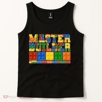 Cool Master Builder Lego Fan Tank Top thumb 2