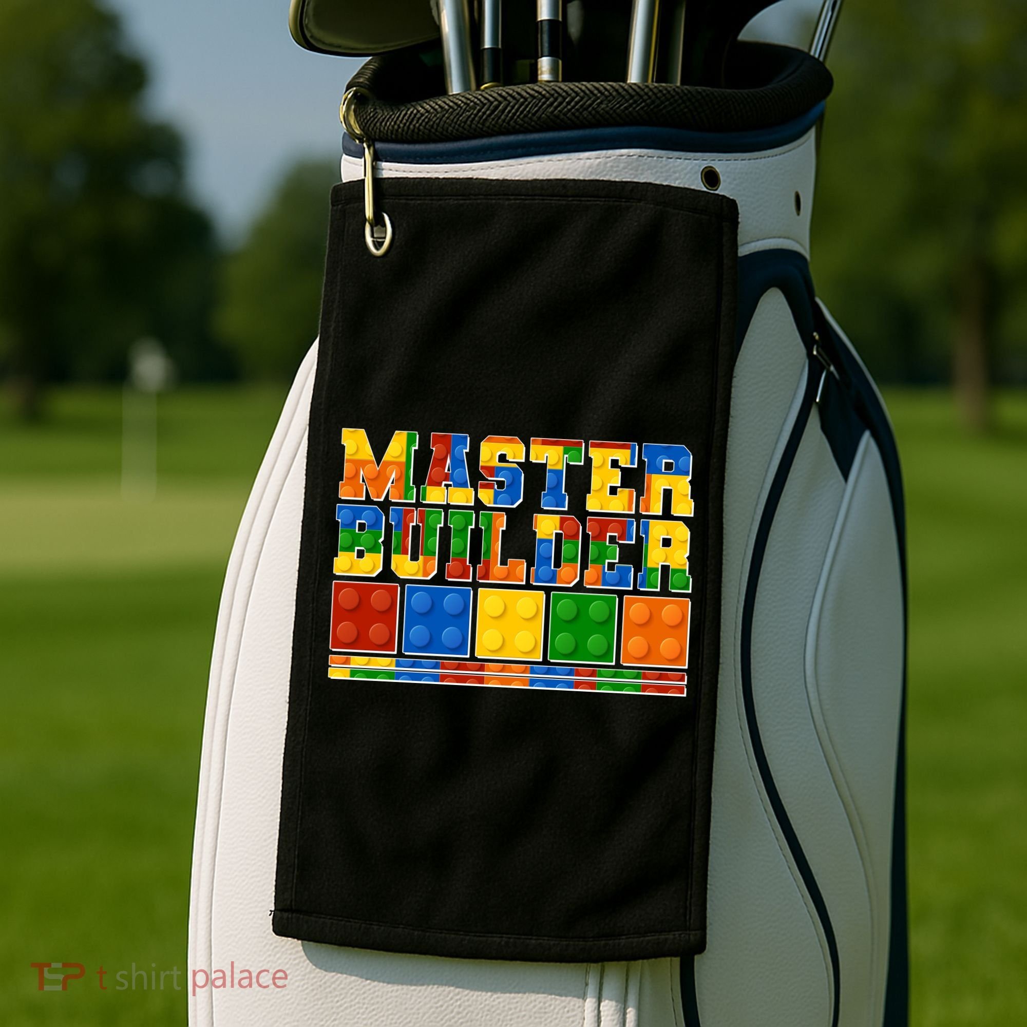 Cool Master Builder Lego Fan Golf Towel
