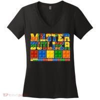 Cool Master Builder Lego Fan Women's V-Neck T-Shirt thumb 0