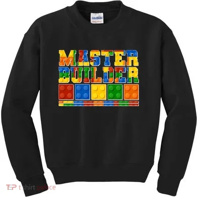Cool Master Builder Lego Fan Kids Sweatshirt