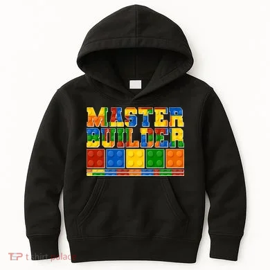 Cool Master Builder Lego Fan Kids Hoodie