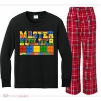 Cool Master Builder Lego Fan Kids Long Sleeve Plaid Pajama Set thumb 0