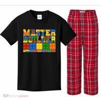 Cool Master Builder Lego Fan Kids Plaid Pajama Set thumb 0