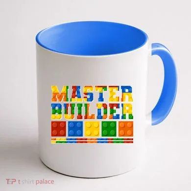 Cool Master Builder Lego Fan Coffee Mug back