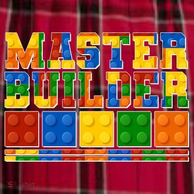 Cool Master Builder Lego Fan Men's Flannel Plaid Pajama Pants