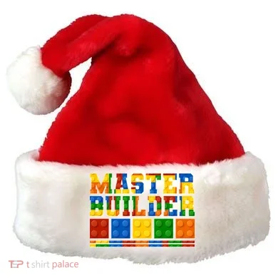 Cool Master Builder Lego Fan Santa Hat