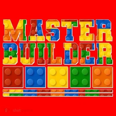 Cool Master Builder Lego Fan Santa Hat