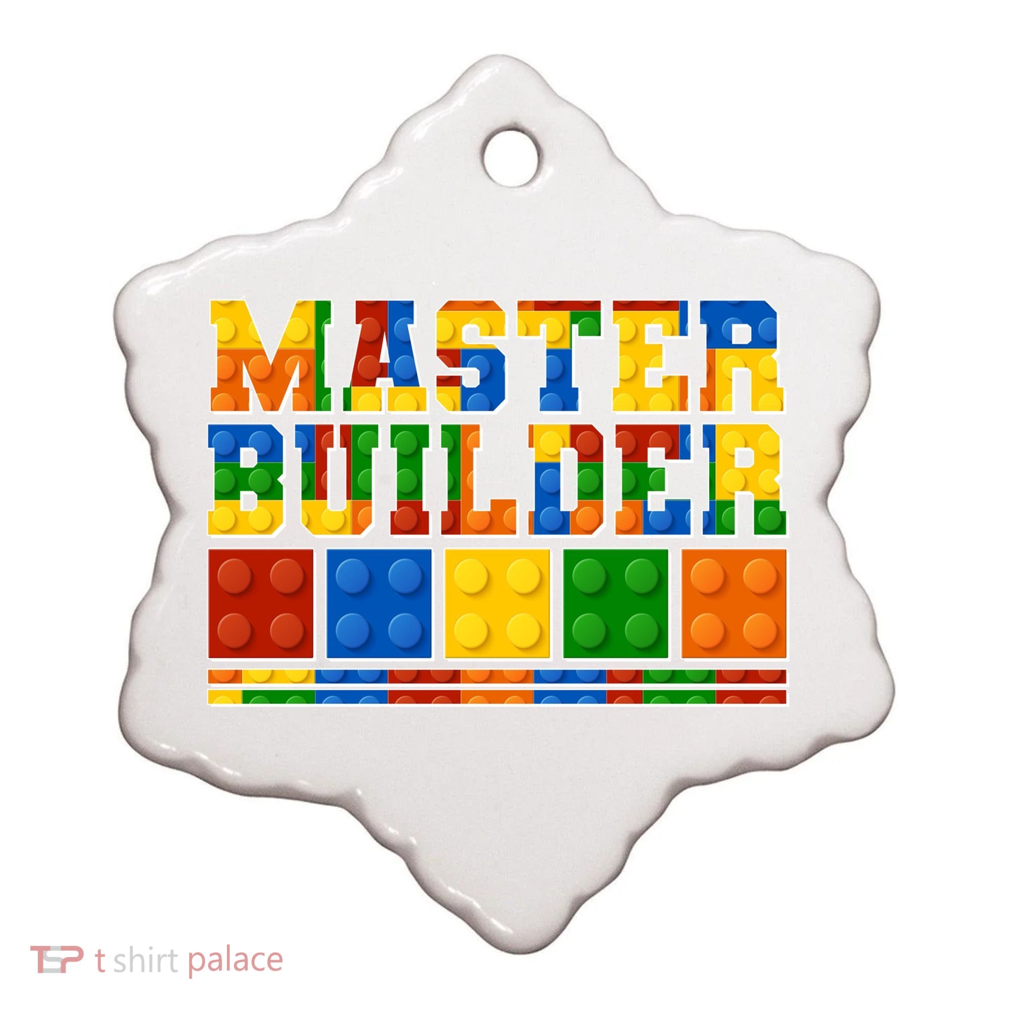 Cool Master Builder Lego Fan Ceramic Ornament