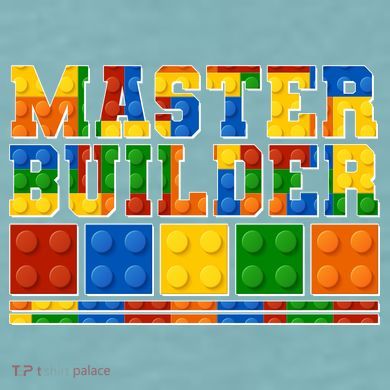Cool Master Builder Lego Fan Sueded Cloud Jersey T-Shirt