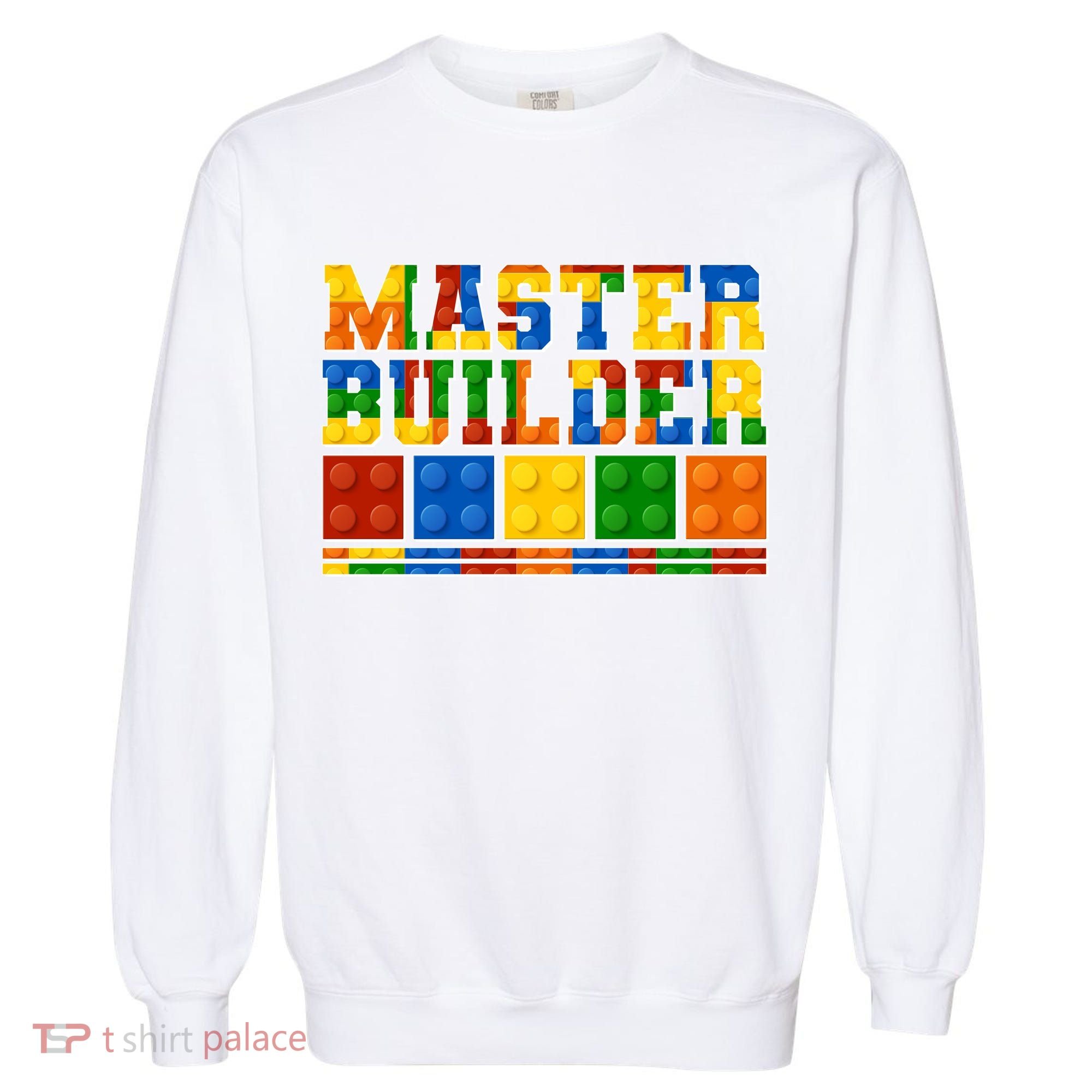 Cool Master Builder Lego Fan Garment-Dyed Sweatshirt