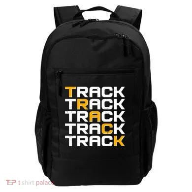 Cool Modern Track & Field Pattern Backpack