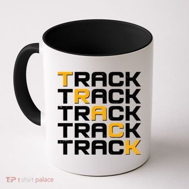 Cool Modern Track & Field Pattern Coffee Mug