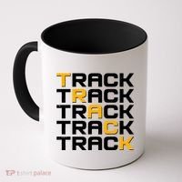 Cool Modern Track & Field Pattern Coffee Mug thumb 0