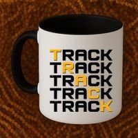 Cool Modern Track & Field Pattern Coffee Mug thumb 2