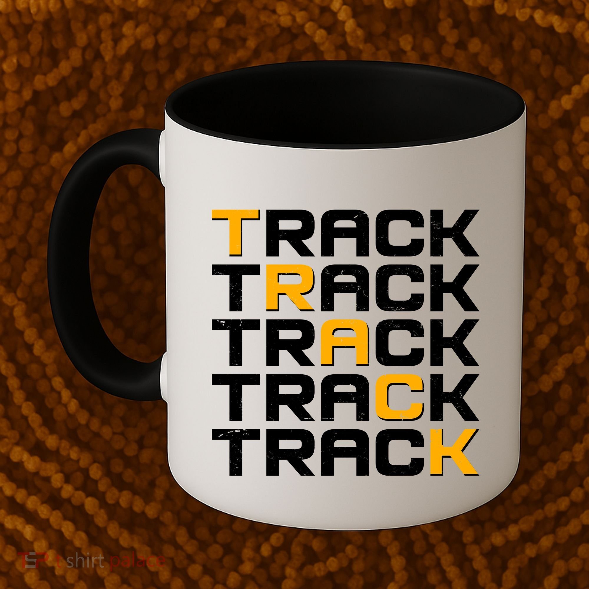 Cool Modern Track & Field Pattern Coffee Mug