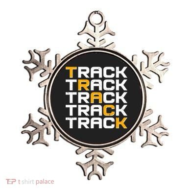 Cool Modern Track & Field Pattern Ornament