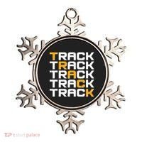 Cool Modern Track & Field Pattern Ornament thumb 0