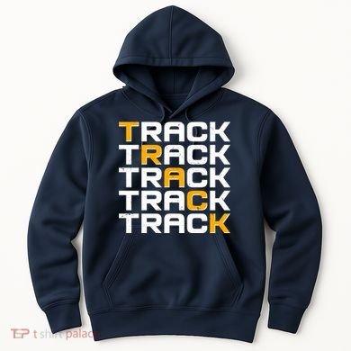 Cool Modern Track & Field Pattern Hoodie