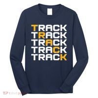 Cool Modern Track & Field Pattern Long Sleeve Shirt thumb 0