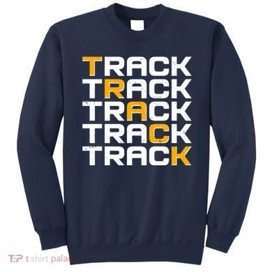 Cool Modern Track & Field Pattern Sweatshirt