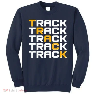 Cool Modern Track & Field Pattern Sweatshirt