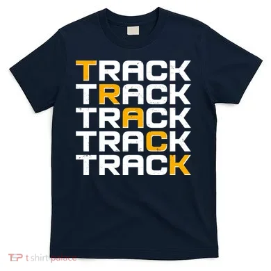 Cool Modern Track & Field Pattern T-Shirt