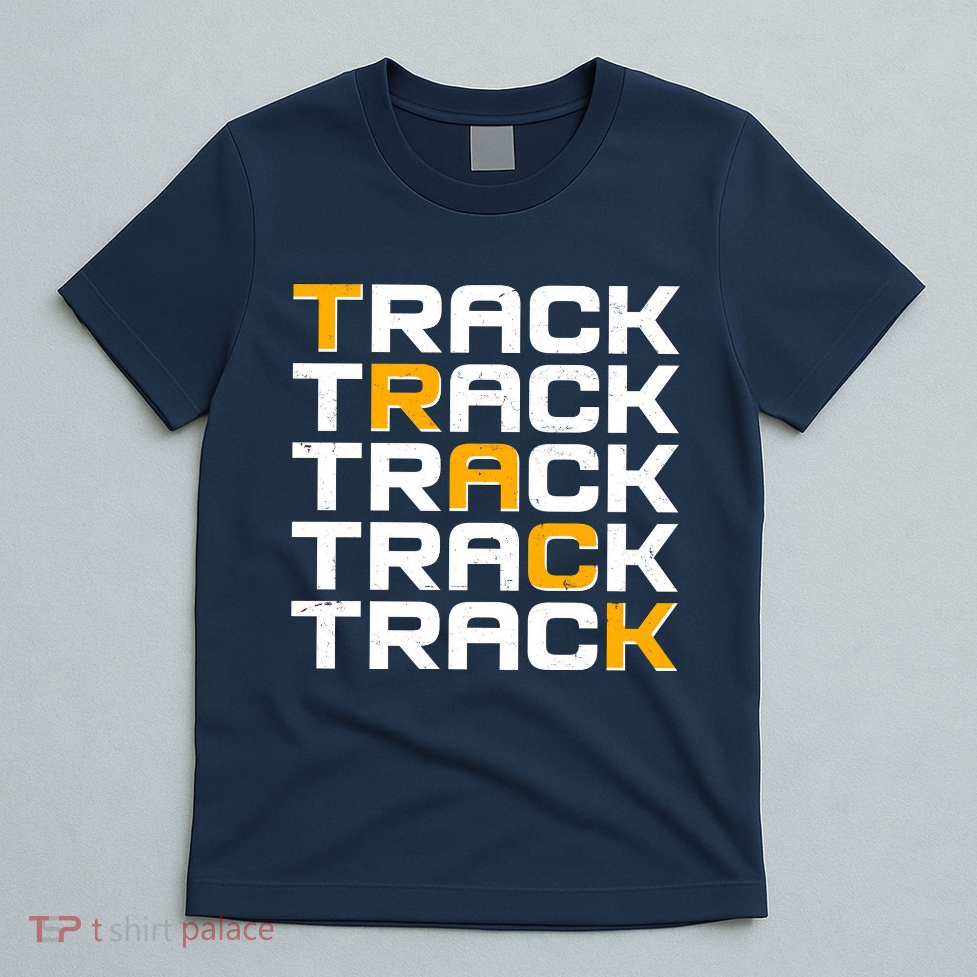 Cool Modern Track & Field Pattern T-Shirt