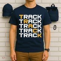 Cool Modern Track & Field Pattern T-Shirt thumb 6