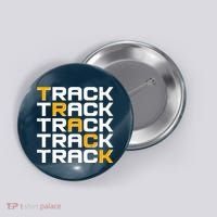 Cool Modern Track & Field Pattern Button thumb 0