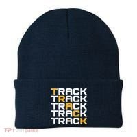 Cool Modern Track & Field Pattern Beanie thumb 0