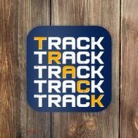 Cool Modern Track & Field Pattern Coaster thumb 0