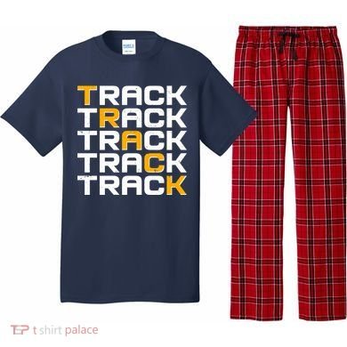 Cool Modern Track & Field Pattern Pajama Set